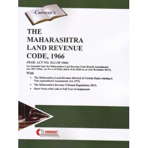 Current's Maharashtra Land Revenue Code, 1966 (MLRC) Bare Act